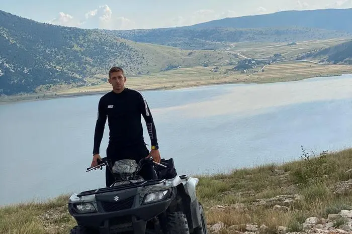 Ivan Saravanja fuhr im Biokovo-Gebirge in Kroatien Quad.