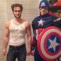 Captain America und Wolverin möchten gerne Bastian überraschen