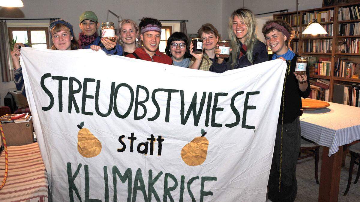 Die Gruppe der jungen Umweltaktivisten kochte in Frauenberg in der Gemeinde Ardning ein
