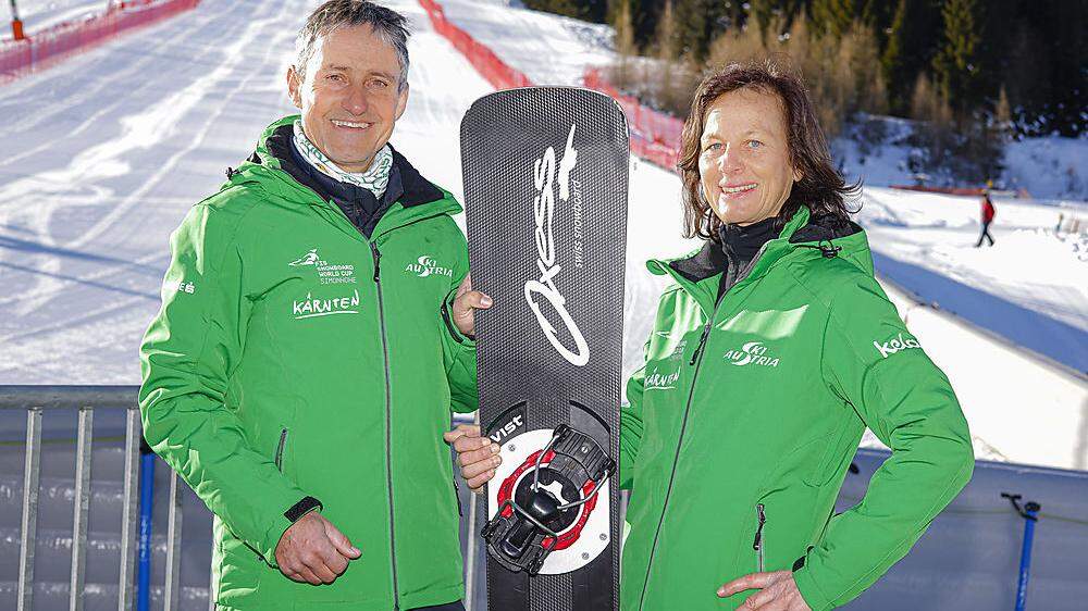 Die Leidenschaft für das Snowboard haben Werner und Ilse Schöffmann auf ihre Kinder übertragen