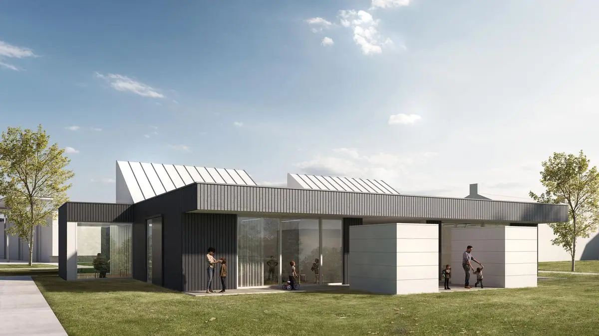 Die Kindertagesstätte wird nördlich des Kindergartens in St. Michael ob Bleiburg errichtet