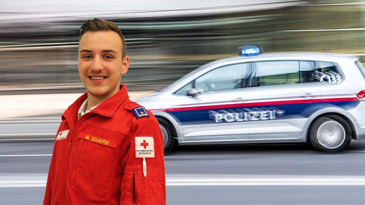 Der Polizeischüler ist auch ausgebildeter Sanitäter