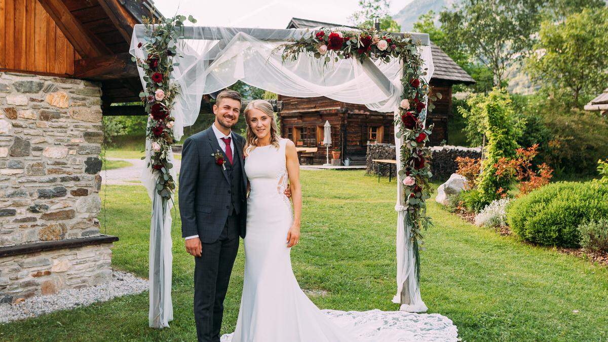 Karina und Marian Guggenberger feierten ihre Hochzeit am Landgut Moserhof in Reißeck