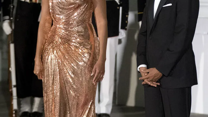 Glamourdinner im Weißen Haus: Zum letzten Mal luden Michelle und Barack Obama zum Staatsbankett.