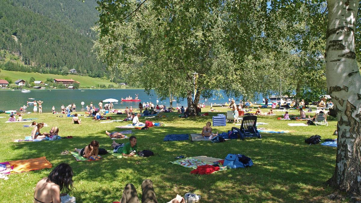 Beim Strandbad Knaller am Weißensee freut man sich wieder über Tagesgäste