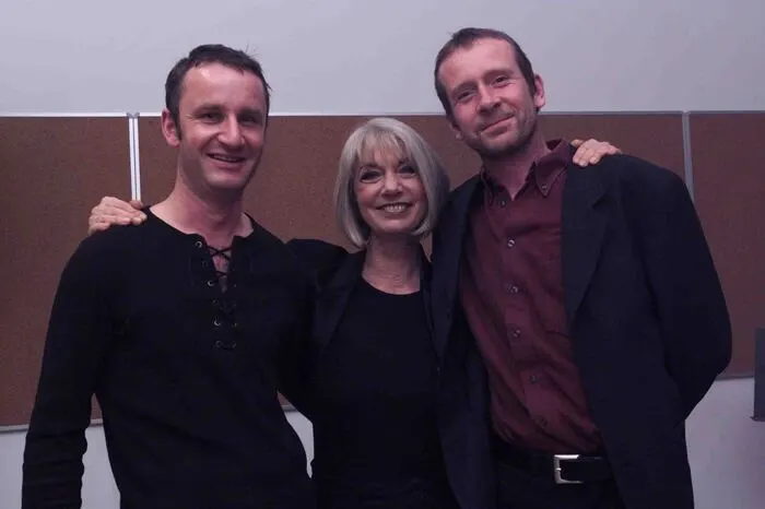 Hinter der Bühne: Christoph Jaritz, Erika Pluhar und Klaus Trabitsch