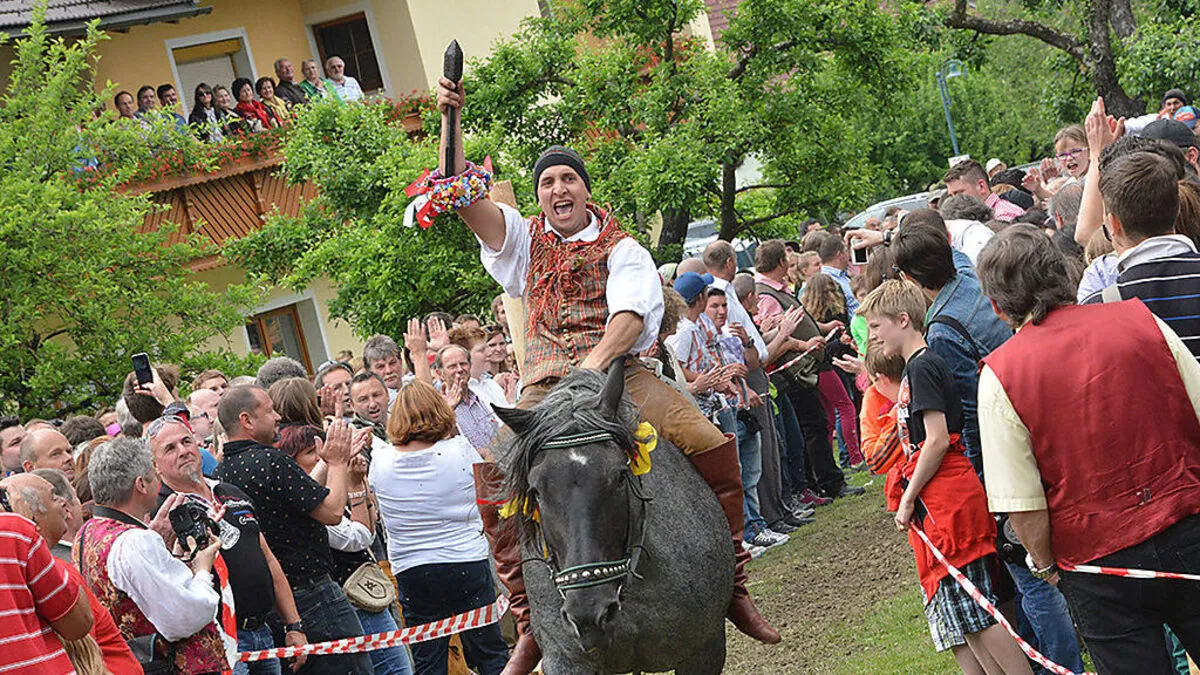 Felix Abuja wurde der Kranzlsieger von Unterfeistritz 