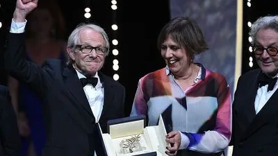Goldene Palme für Ken Loach (links)