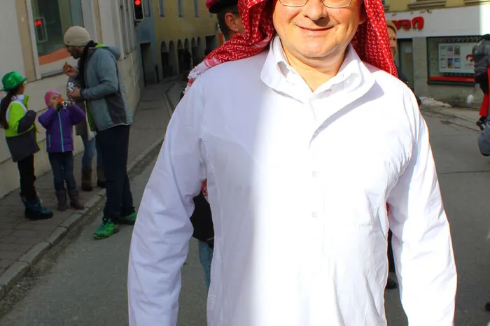 Auch Ausseerland-Pfarrer Michael Unger ist unterwegs - als Scheich