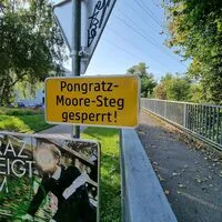 Seit Juli 2023 gesperrt: der Pongratz-Moore-Steg, der Gösting und Andritz verbindet