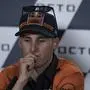 14th September 2019; Misano World Circuit Marco Simoncelli, Santa Monica Cella, Italy; MotoGP, San Marino GP, qualifying day; Pol Espargaro (Red Bull KTM factory racing) during after qualifying press conference, PK, Pressekonferenz PUBLICATIONxINxGERxSUIxAUTxHUNxSWExNORxDENxFINxONLY ActionPlus12167231 GaetanoxPiazzolla  