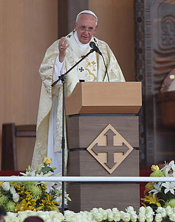 Papst Franziskus in der Hafenstadt Guayaquil