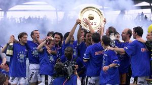 Sturm bejubelt den Meistertitel 1999