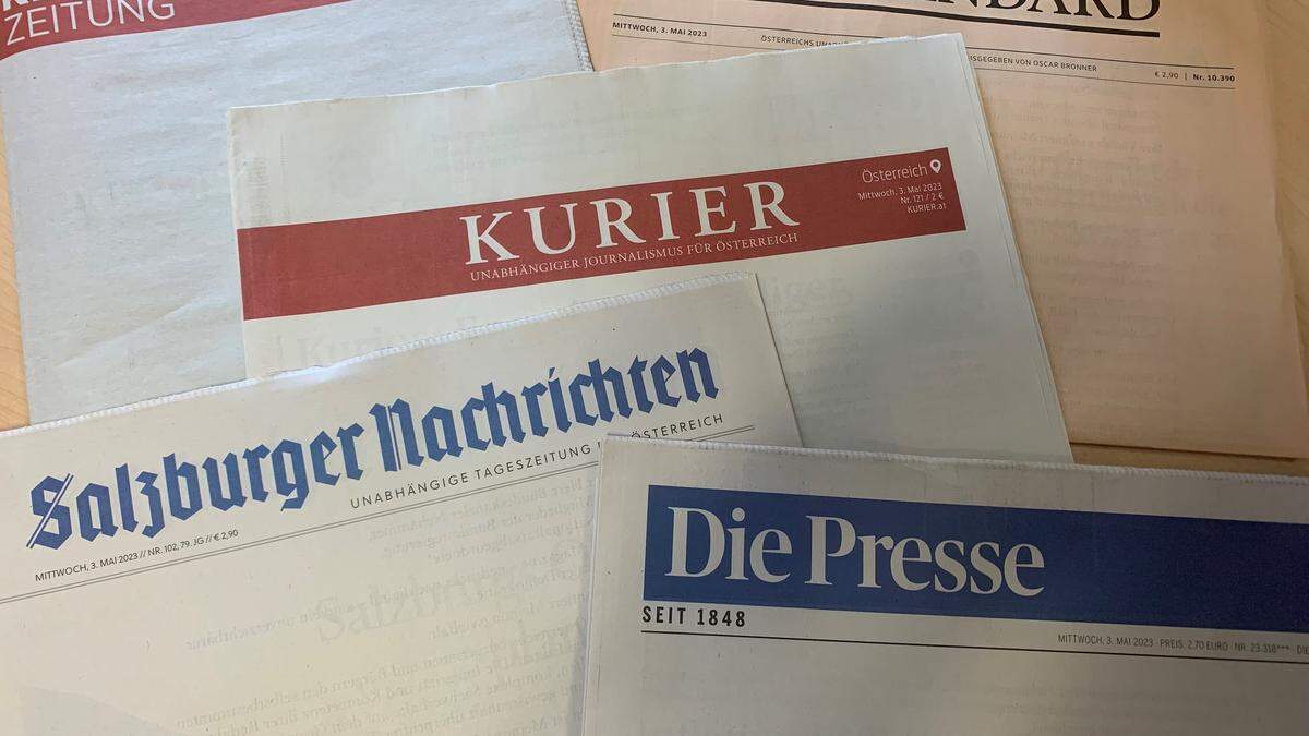 Die Tageszeitungen sind heute mit leeren Titelblättern erschienen