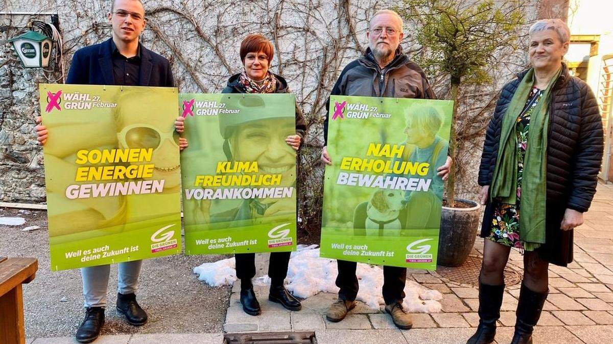 Herbert Kinzl (Platz 2), Karin Hofbauer (Platz 3), Peter Wibmer (Platz 5) und Gerlinde Kieberl (Platz 1)