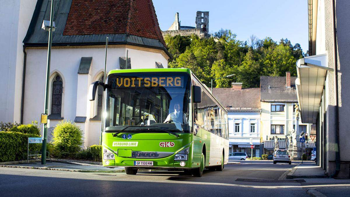 Grüne Busse fahren ab 11. Juli durch Voitsberg