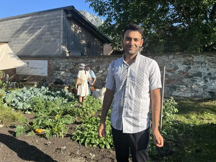 Nader Rahmini verbringt gerne Zeit im Sprachgarten