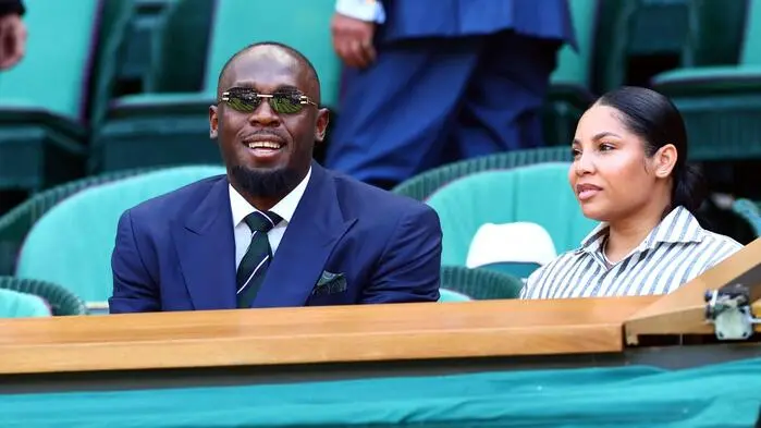 Usain Bolt und Kasi Bennett schauten heuer auch in Wimbledon vorbei