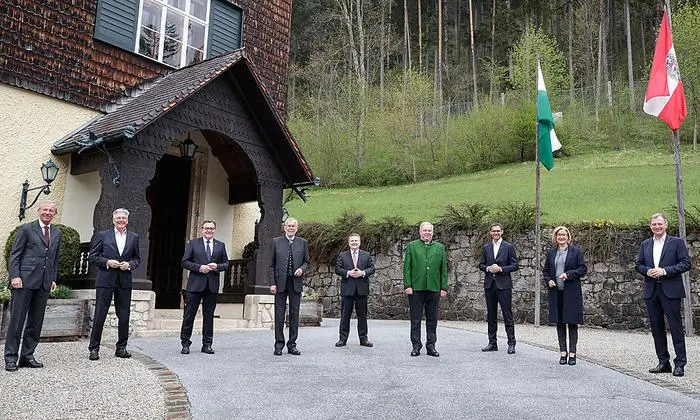Die Landeshauptleute beim Bundespräsidenten in Mürzsteg