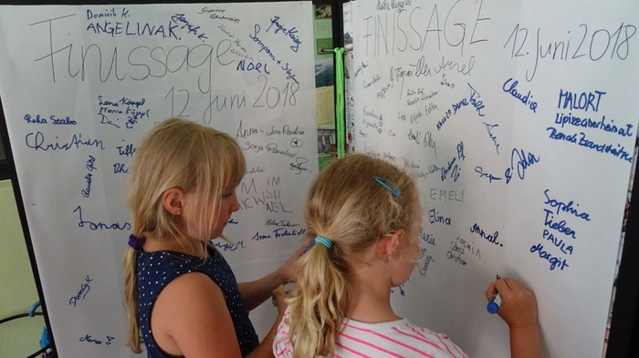 Ein ganzes Jahr lang beschäftigten sich die Schüler der Volksschule Voitsberg mit heimischer und internationaler Kunst.