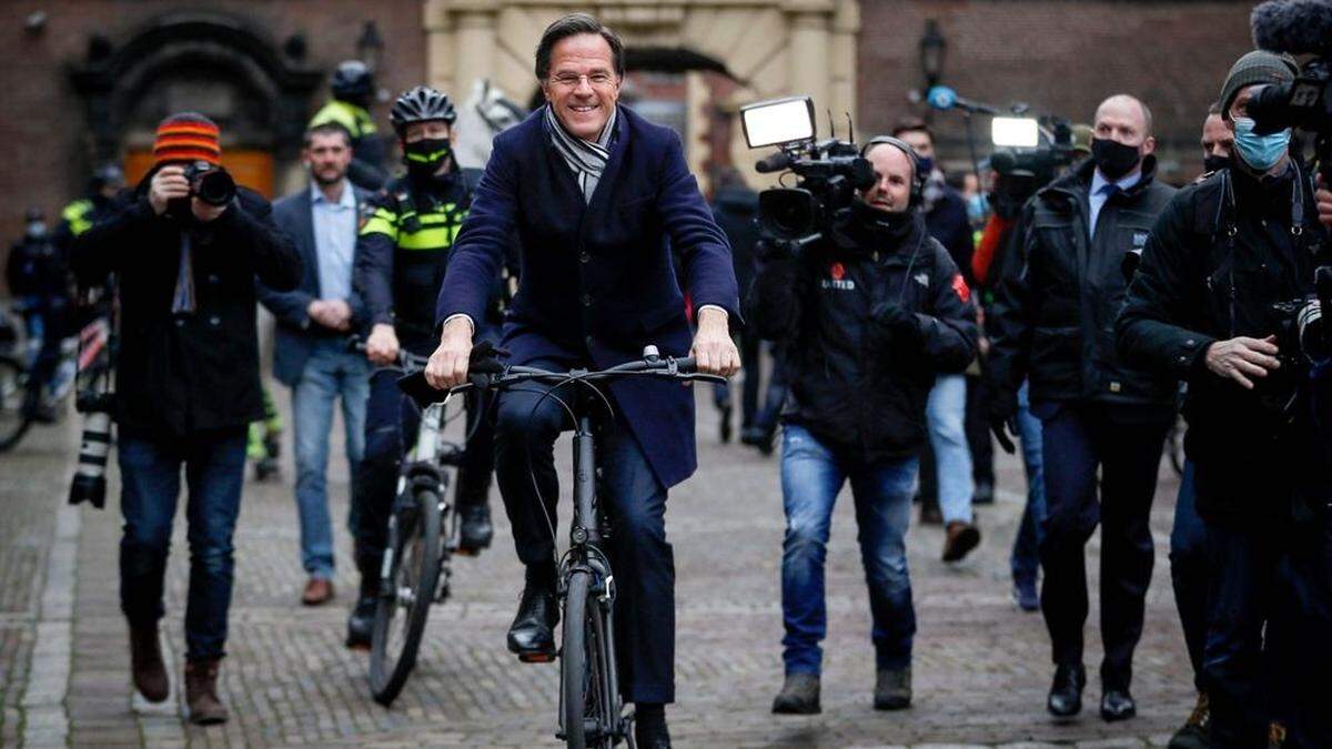 Fest im Sattel: Mark Rutte 