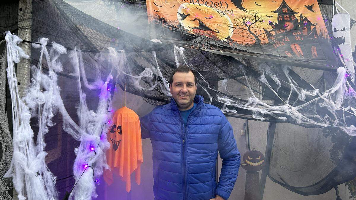 Die Vorfreude auf Halloween ist bei Martin Willingshofer aus Krieglach bereits groß