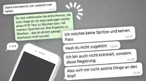 Ein Ausschnitt aus den Chats, die der Kleinen Zeitung vorliegen