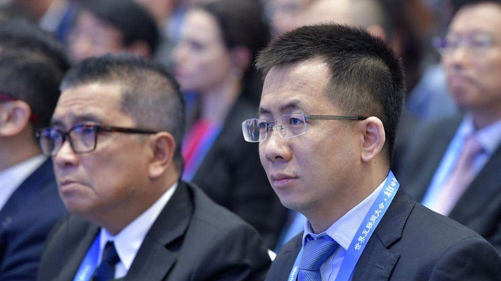 Bytedance-Gründer Zhang Yiming (rechts) entwickelte die Plattform TikTok