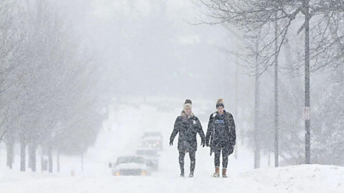 Heftiger Schneefall in Kentucky