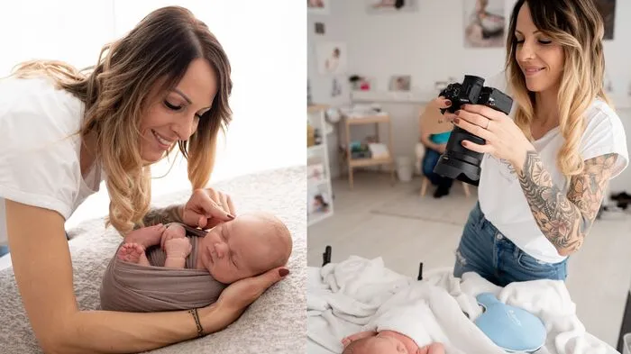 Fotografin Kerstin Hösele bei der Arbeit