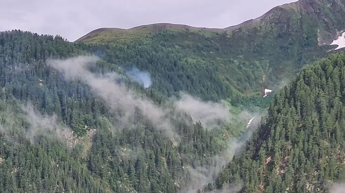 Der Waldbrand in St. Veit ist nicht großflächig