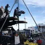 Die Cobra rückte mit einem Spezialfahrzeug an