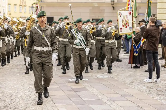 10. Oktober Feier Kranzniederlegung Kärntner Abwehrkampf Volksabstimmung Landhaushof Klagenfurt Oktober 2024