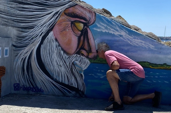 Der zweite Platz geht in dieser Woche an Manfred Wallner aus Kumberg. In Piran hat er es im Bockschauen mit einem Wandbild aufgenommen. 