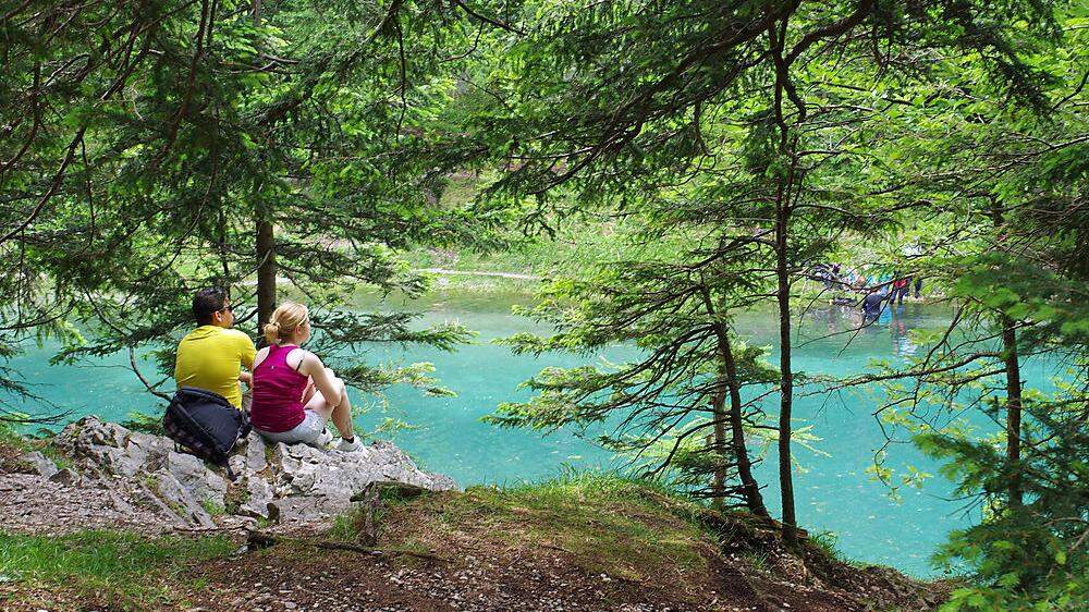 Der idyllische Grüne See hat in Corona-Zeiten enorm viel Zulauf aus ganz Österreich