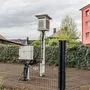 Die neue Wetterstation hinter der HTL 1 in der Lastenstraße in Klagenfurt.