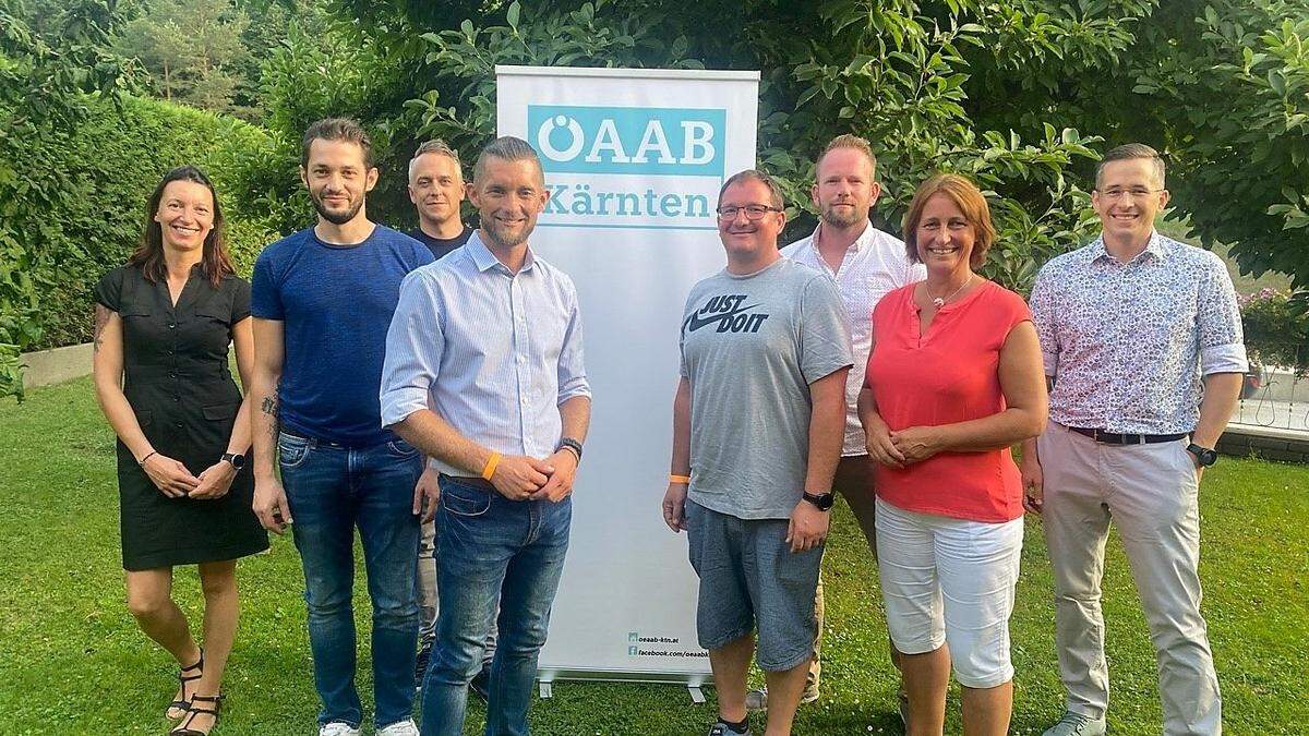 Das Neue Team des ÖAAB Völkermarkt mit Obmann Andreas Sneditz (4. von links)