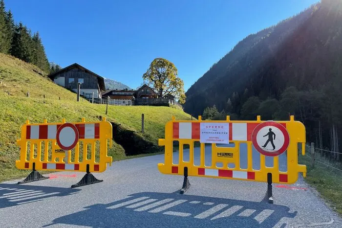 Die Preuneggstraße war am frühen Montagnachmittag gesperrt