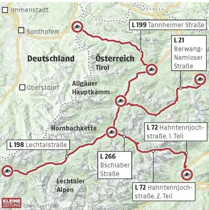 Fahrverbote im Außerfern gelten auf diesen Strecken