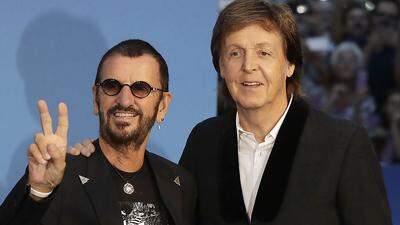 Erinnerten sich mit dem neuen Film an ihre großartigen Momente: die Ex-Beatles Ringo Starr und Paul McCartney