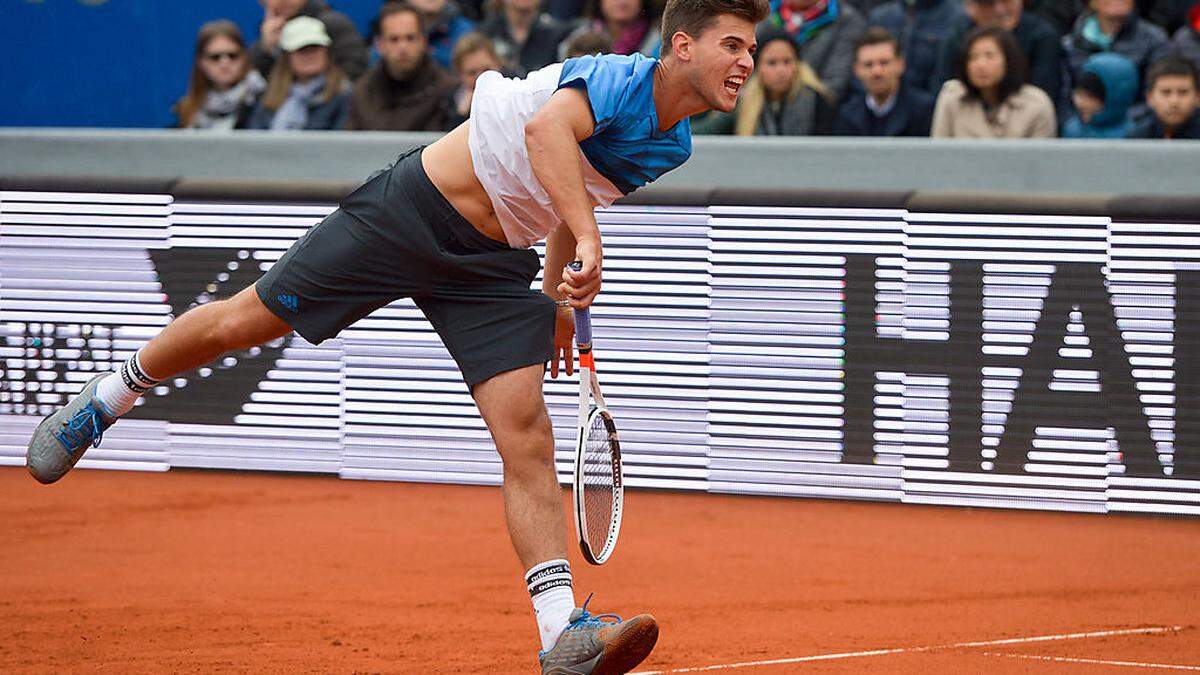 Dominic Thiem entschied Satz eins für sich