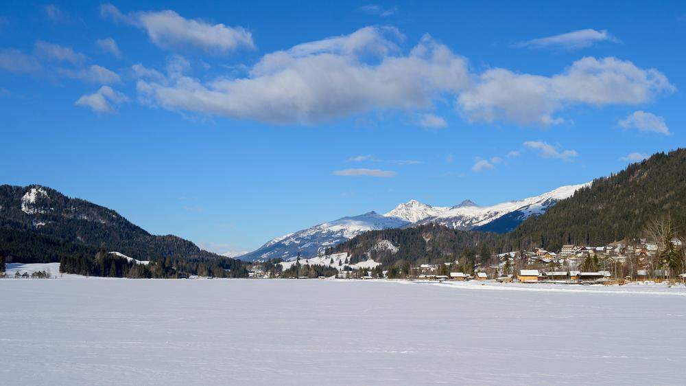 Der Weißensee im Winter  