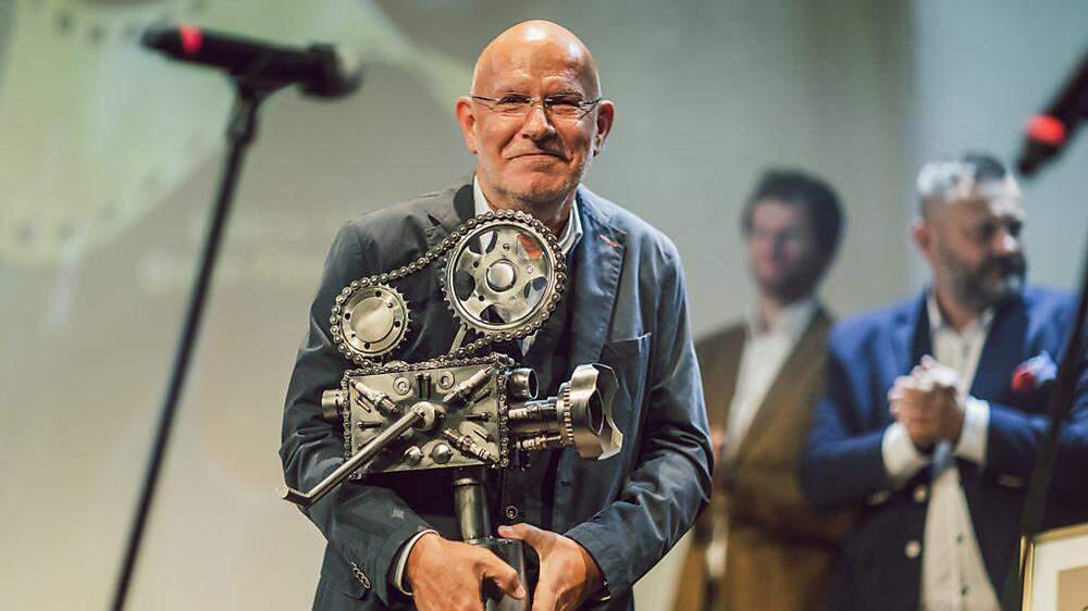 Christian Krönes mit dem Grand Prix Award beim Krakow Green Film Festival