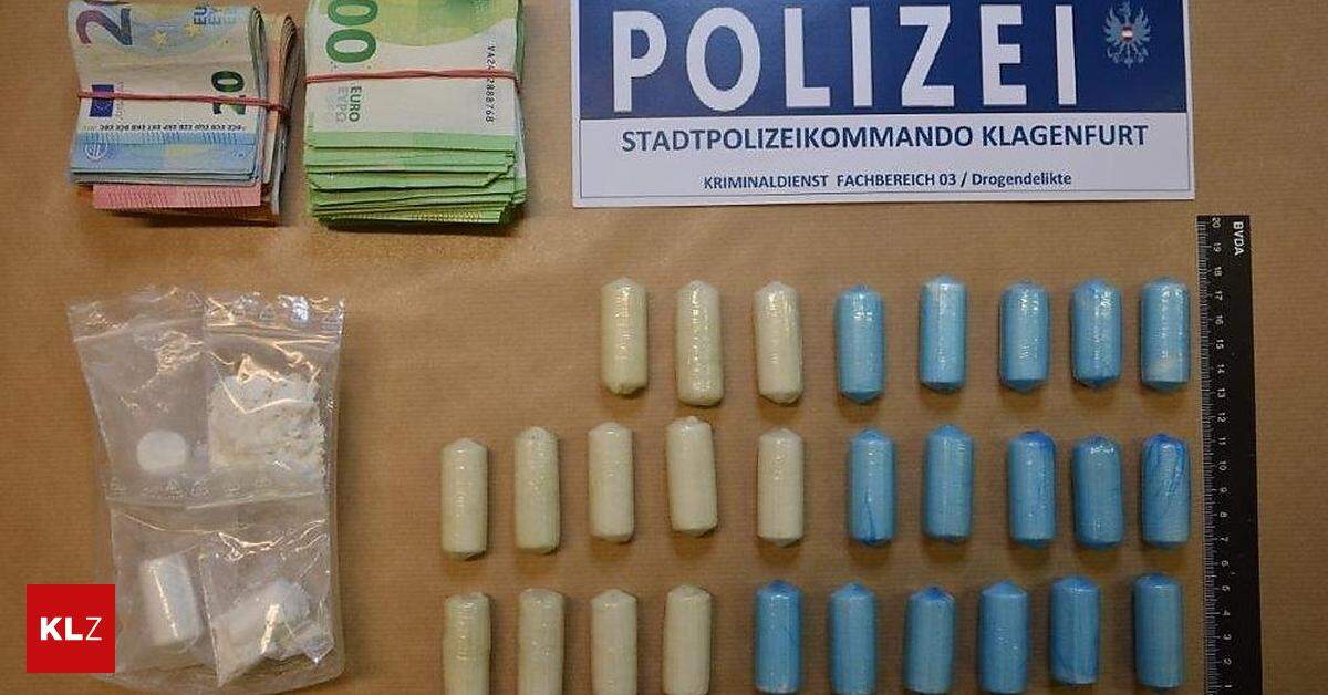 Kokain sichergestellt  Polizei nimmt in Klagenfurt zwei Drogenkuriere fest