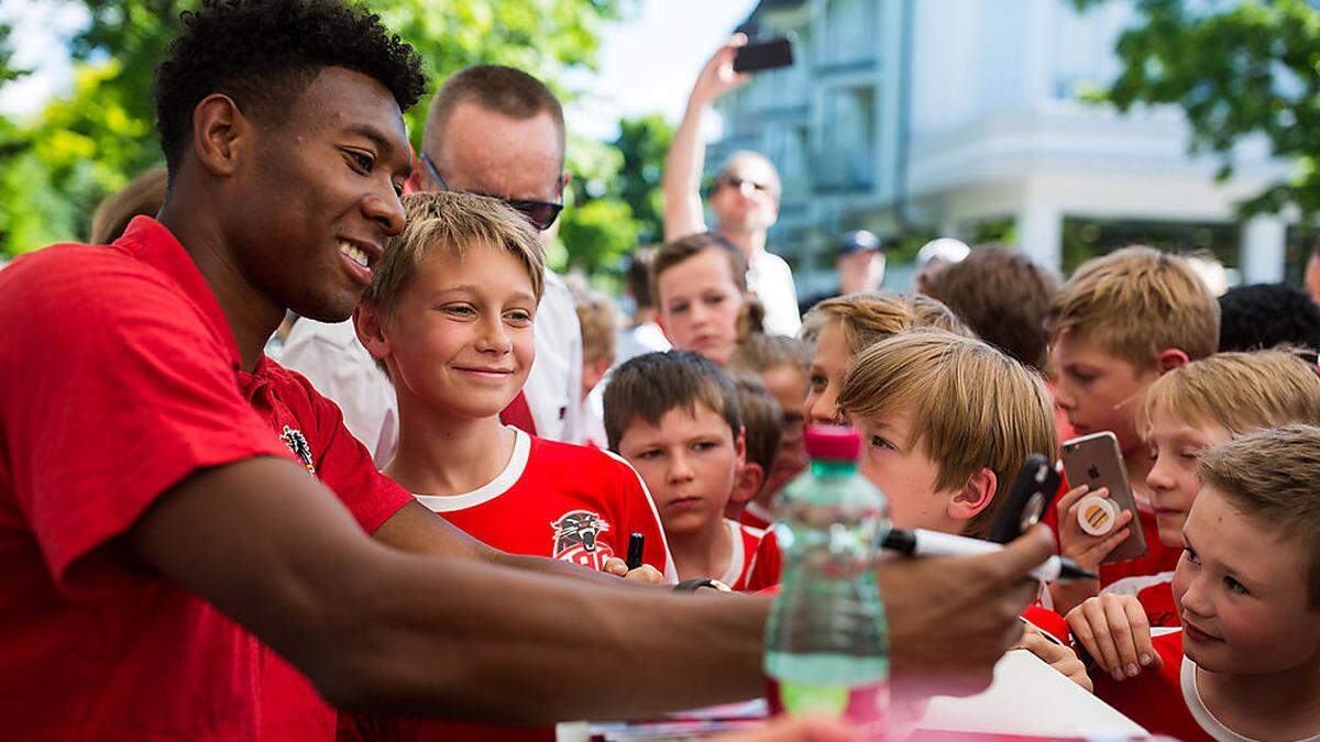 David Alaba nahm sich für seine Fans viel Zeit