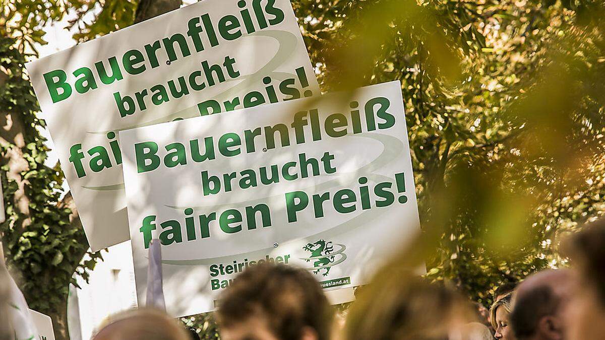 Zuletzt protestierten auch die heimischen Bauern