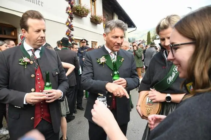 Bgm. Albert Brunner und Landesrat Karlheinz Kornhäusl.
