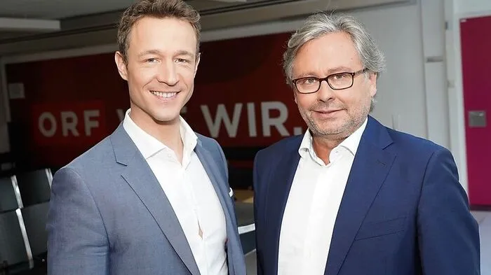 Gernot Blümel, im Bild mit ORF-Chef Alexander Wrabetz