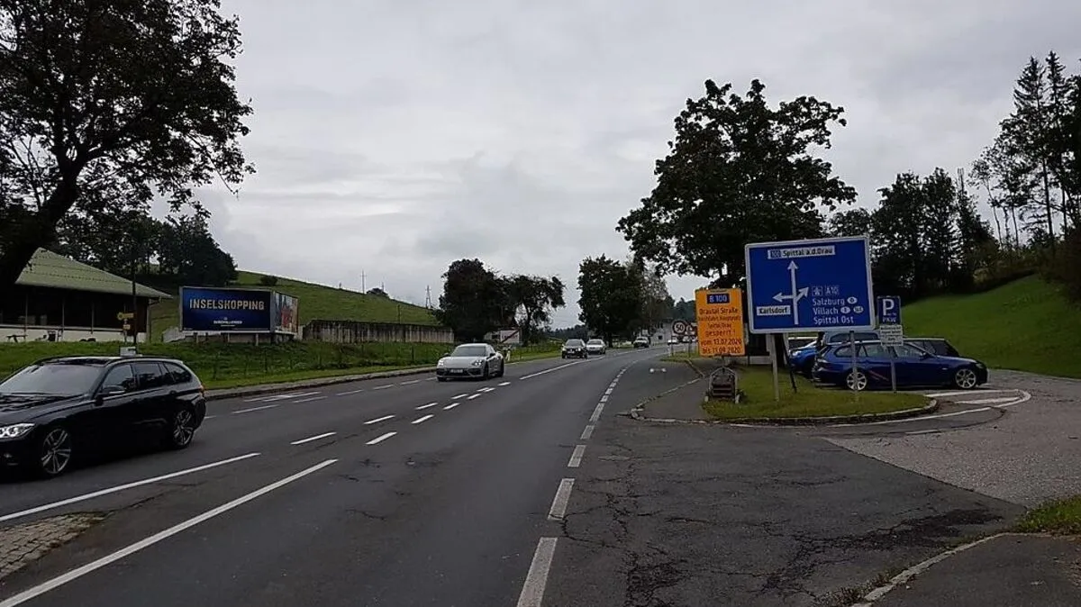 Derzeit kann man in Lendorf nur von Lienz kommend auf die Tauernautobahn auffahren