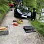 Die Seeuferpromenade wurde dem Lenker eines Sportwagens zum Verhängnis